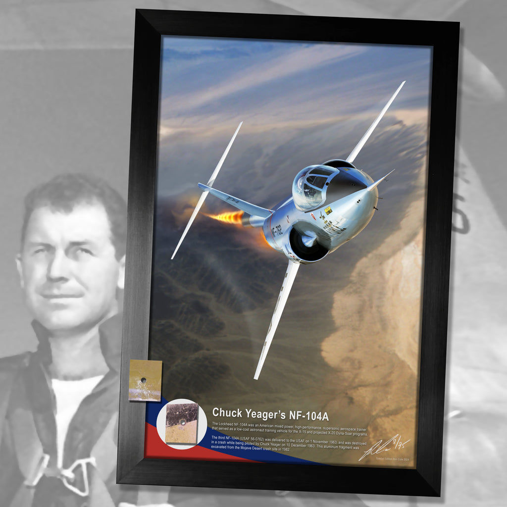 Chuck Yeager's NF-104A 'Starfighter' Relic Display by Ron Cole