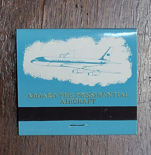 John F. Kennedy Air Force One VC-137 Matchbook Relic Display by Ron Co