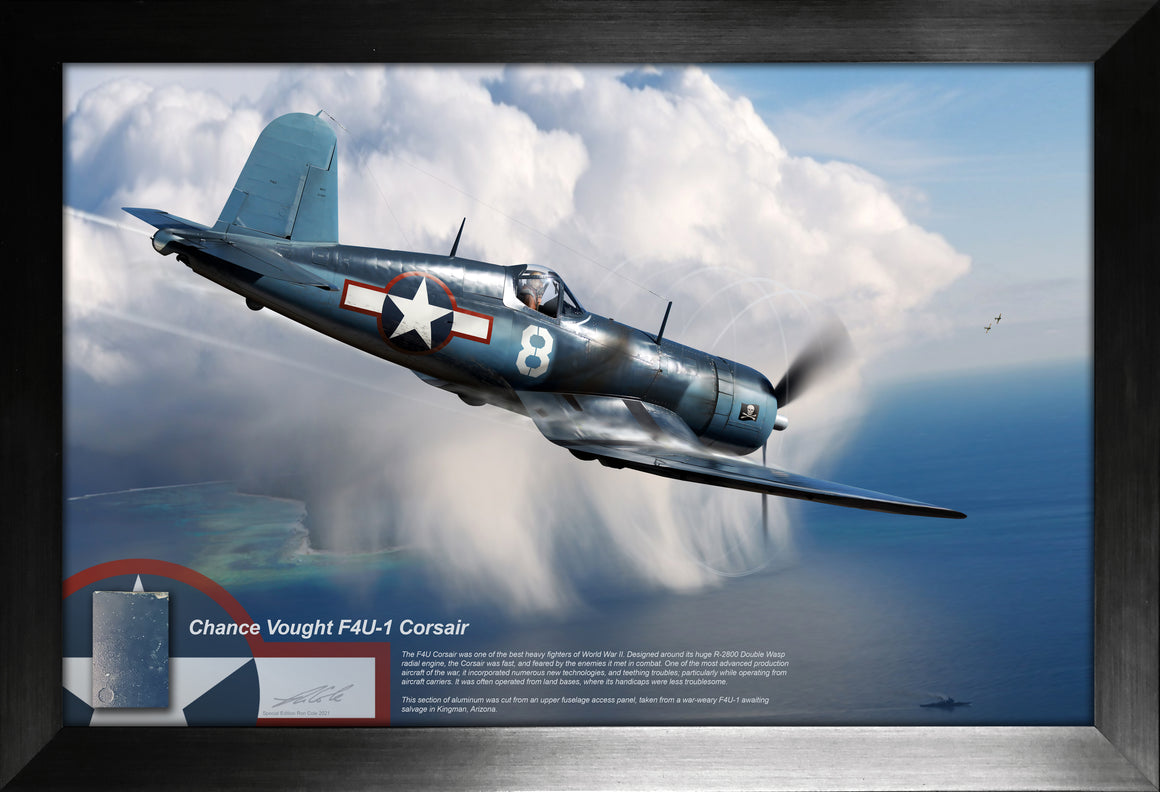 Chance Vought F4U-1 Corsair Relic Display by Ron Cole