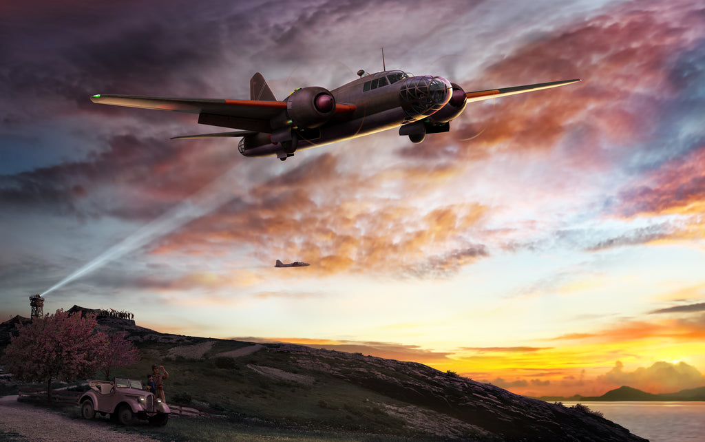 The Final Defense, Japanese Ki-67 Night Sortie Against Okinawa, by Ron Cole
