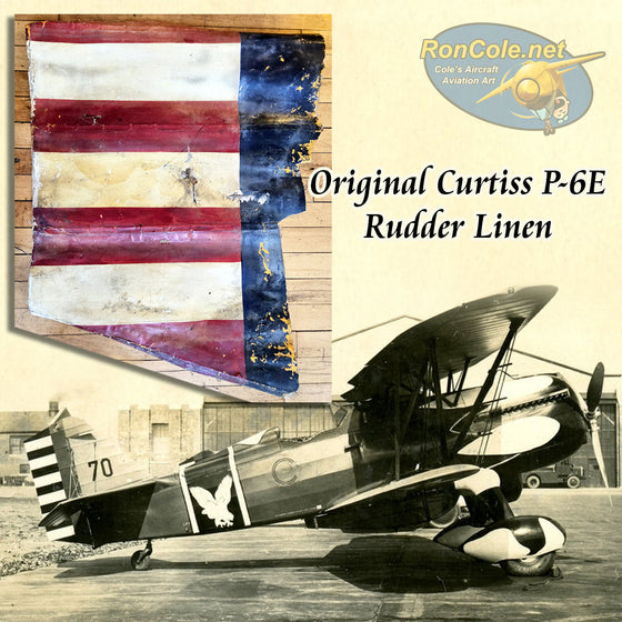 Rudder Linen from Curtiss P-6E c. 1929