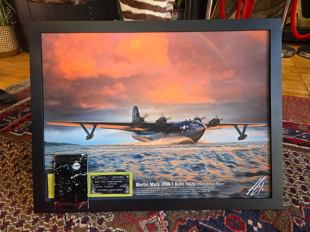 Martin JRM Mars 24x18 'Philippine Mars' Relic Display by Ron Cole