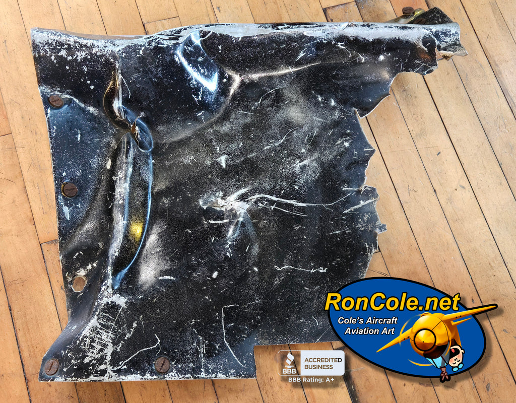 P-61 'Black Widow' Night Fighter Combat Loss Relic Display by Ron Cole