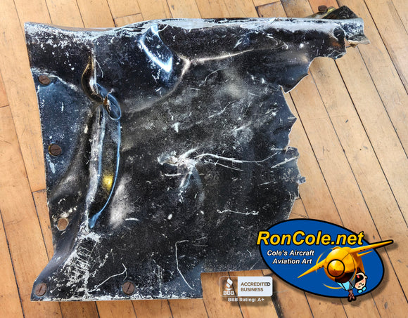 P-61 'Black Widow' Night Fighter Combat Loss Relic Display by Ron Cole