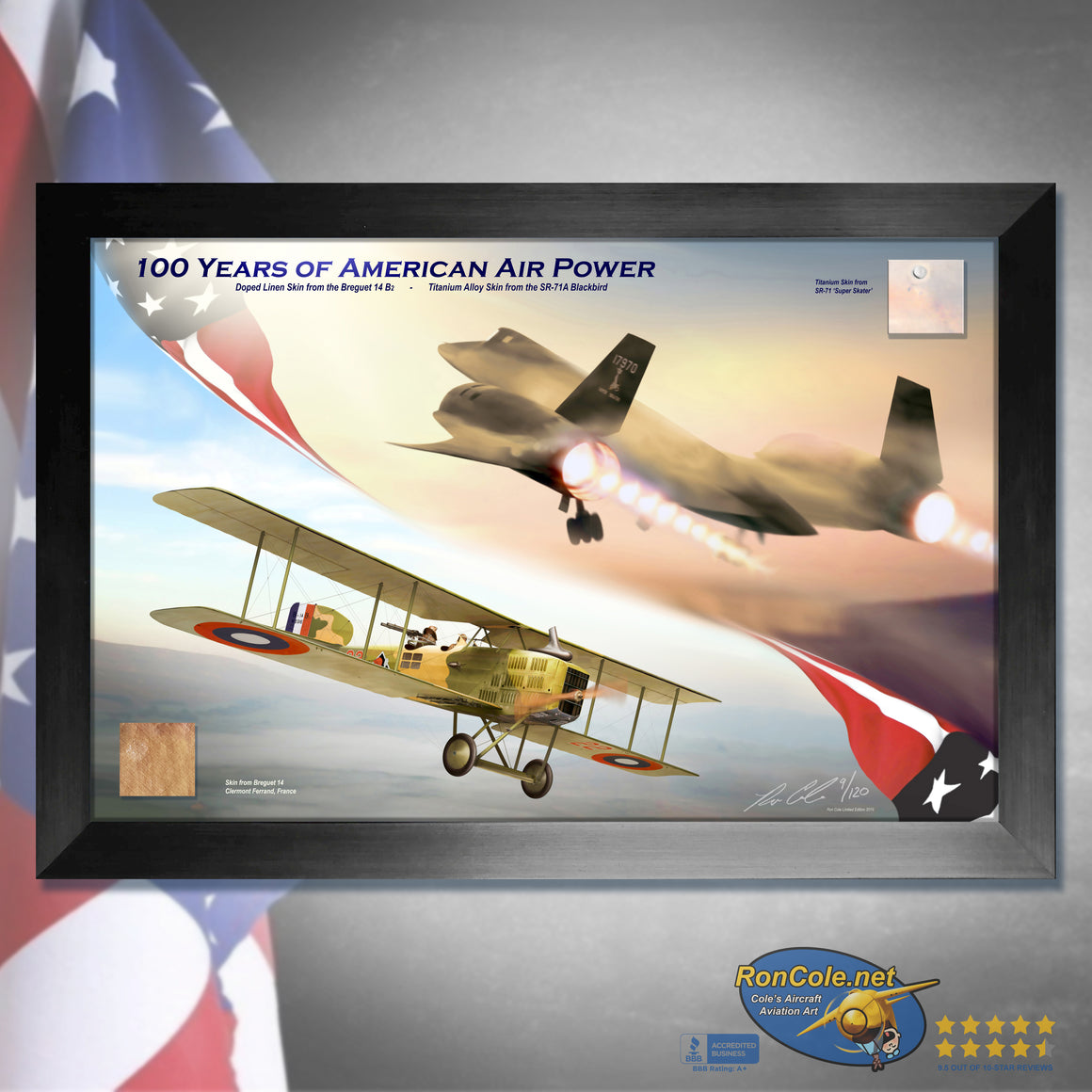 100 Years of American Air Power - Breguet 14 to SR-71 Blackbird Relic Display