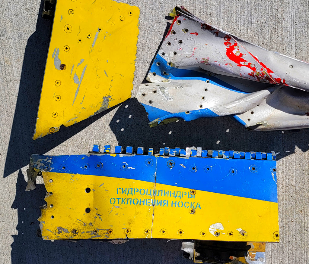 MiG-29 'Ukrainian Falcons' Ace Pilot Vadym Voroshylov Combat Loss Relic Display