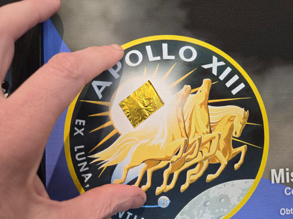 Apollo 13 & Space Shuttle Columbia 20x30 Set of Space-Flown Relic Displays