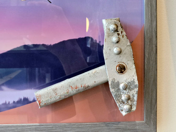 SPECIAL 25x22-inch World War I German Zeppelin LZ 37 Flown Girder Relic Display