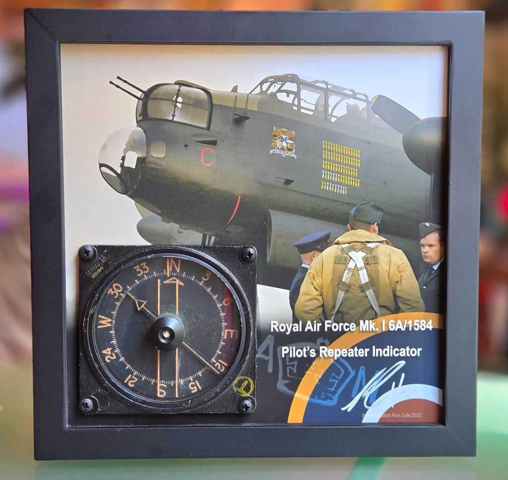 RAF WW2 Lancaster Mk.I Repeater Compass Instrument Display by Ron Cole