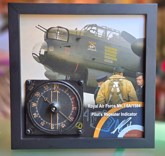 RAF WW2 Lancaster Mk.I Repeater Compass Instrument Display by Ron Cole