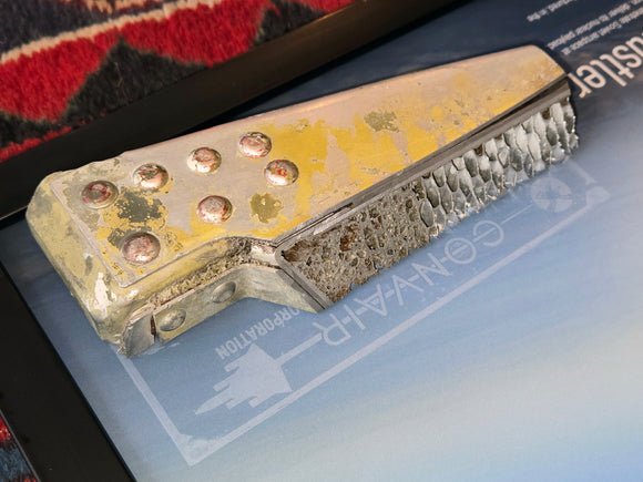 SPECIAL 30x15-inch B-58 Hustler (s/n 55-0665) Honeycomb Laminate Relic Display