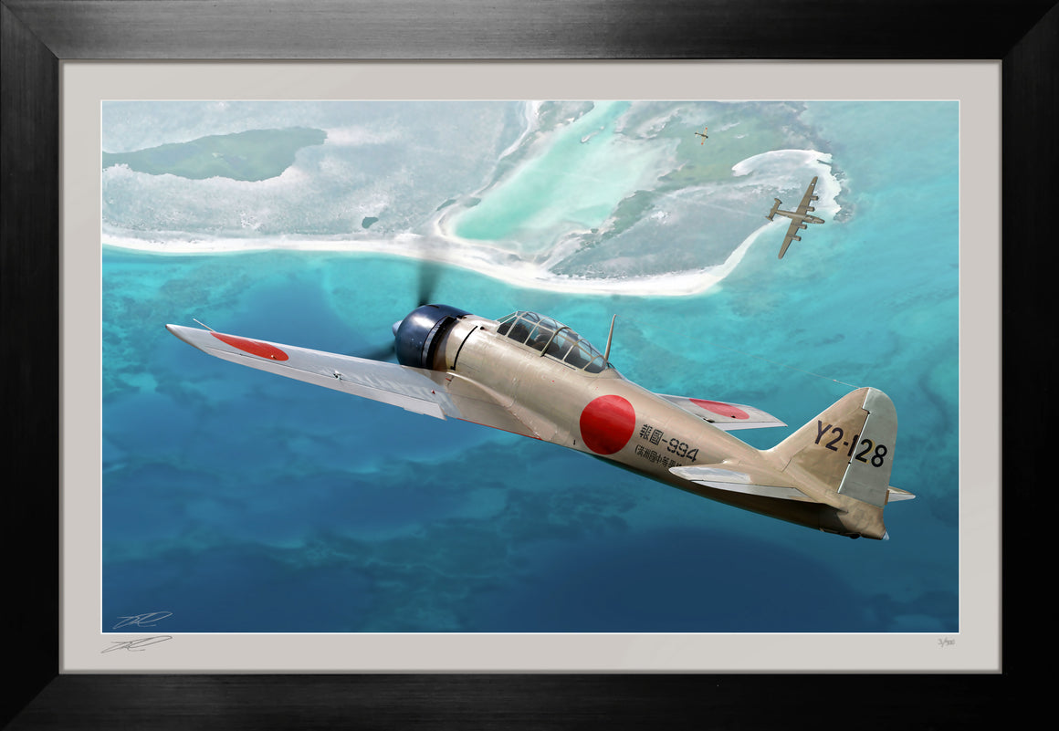 Japanese Zero A6M3 Model 32, serial number 3148, by Ron Cole