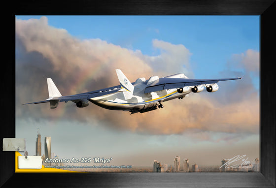 Antonov An-225 Mriya Flown White Skin Relic Display