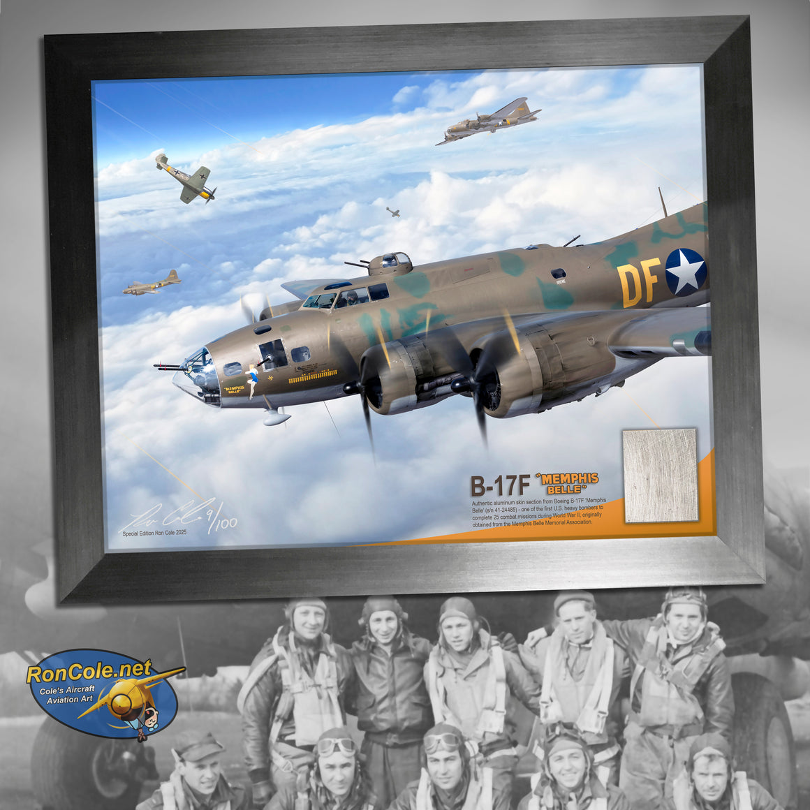 Boeing B-17F 'Memphis Belle' s/n 41-24485 Relic Display