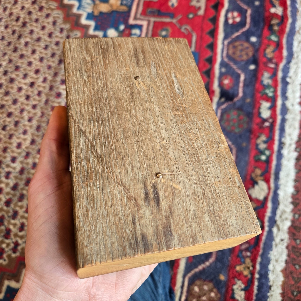 Battleship USS New Jersey BB-62 Teak Deck Relic Display by Ron Cole