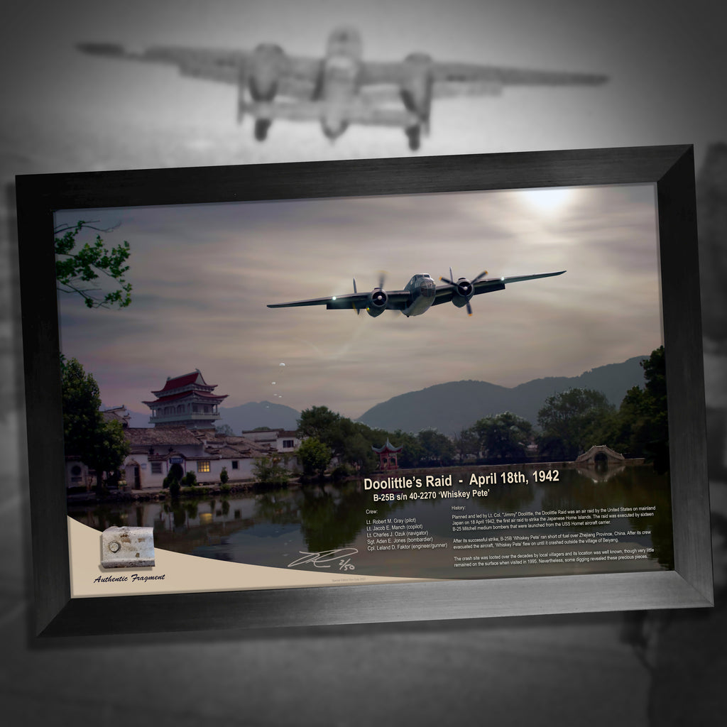 'Doolittle Raid' B-25B Mitchell s/n 40-2270 'Whiskey Pete' Relic Display