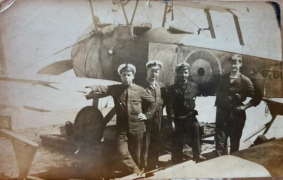 WWI Sopwith Camel Original Linen Stencil 28x22-inch One-of-a-Kind Display