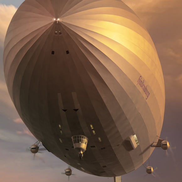 Airship LZ 129 Hindenburg Over Manhattan c. 1936 by Ron Cole
