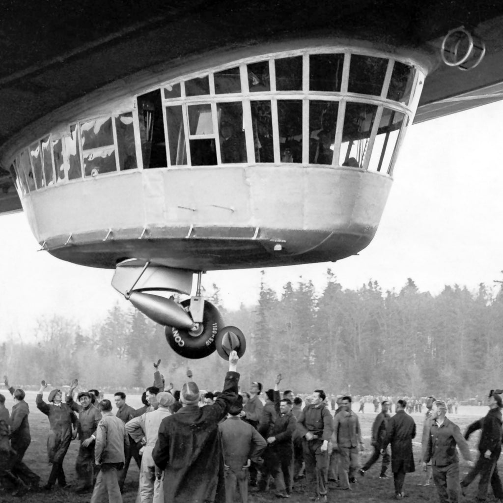 Hindenburg LZ129 Flown Duraluminum from Control Car Relic Display