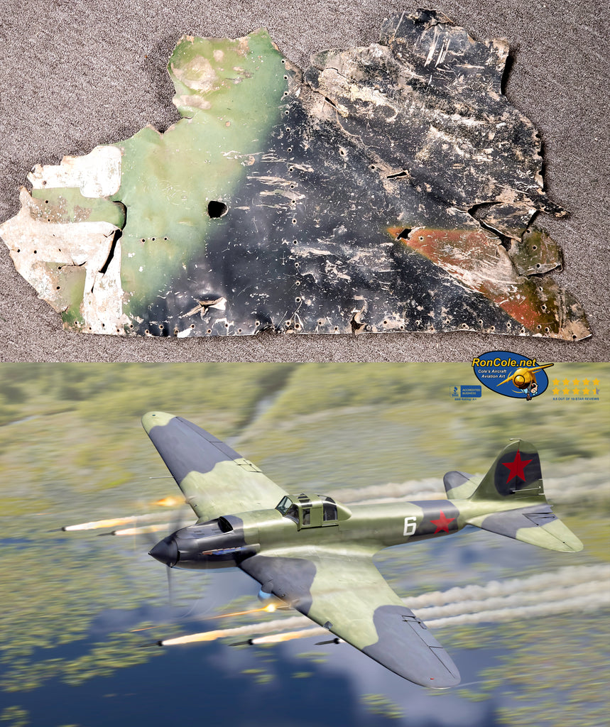 Russian Il-2 Shturmovik Operation Barbarossa Combat Loss Relic Display