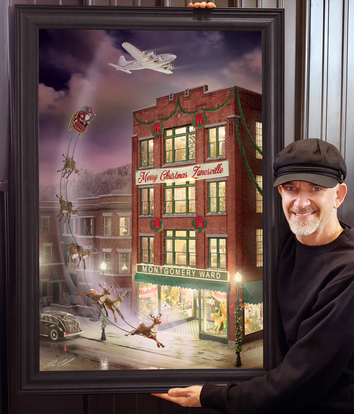 Rudolph the Red-Nosed Reindeer, Downtown Zanesville, Ohio 1939