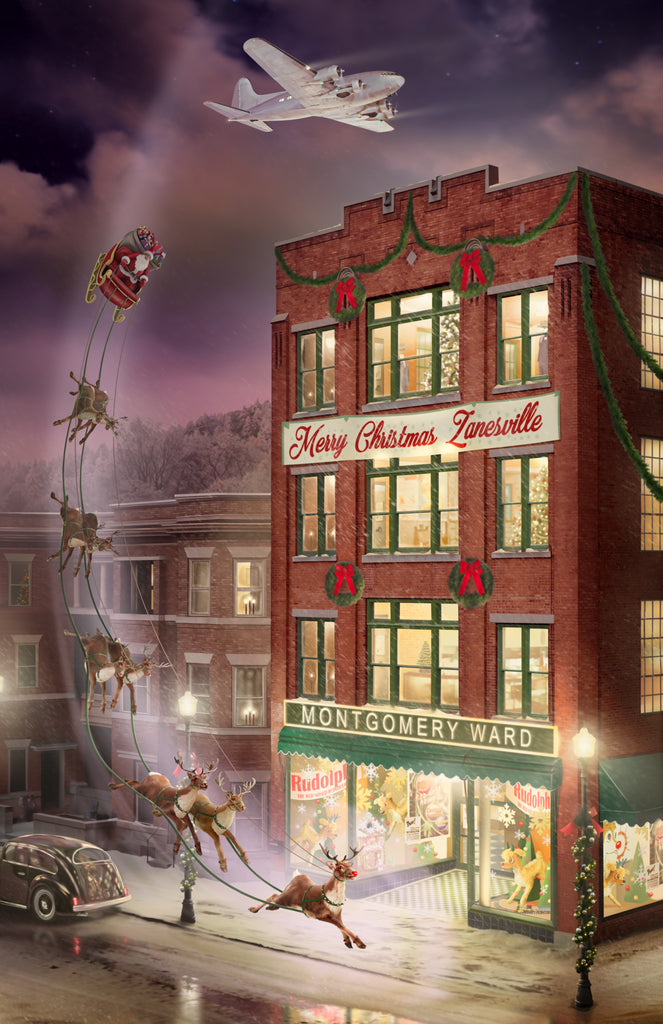 Rudolph the Red-Nosed Reindeer, Downtown Zanesville, Ohio 1939