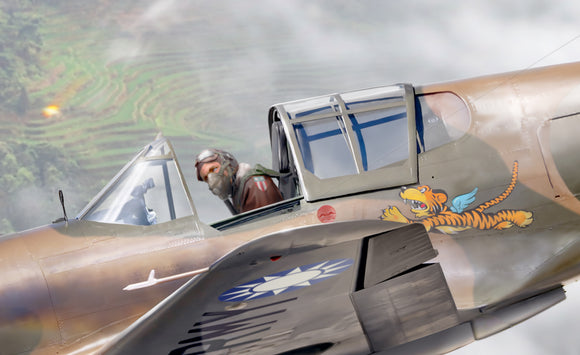 P-40E Warhawk 'Flying Tigers' Relic Display by Ron Cole