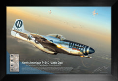 P-51D Mustang, Me 262 Combat Loss Relic Display by Ron Cole