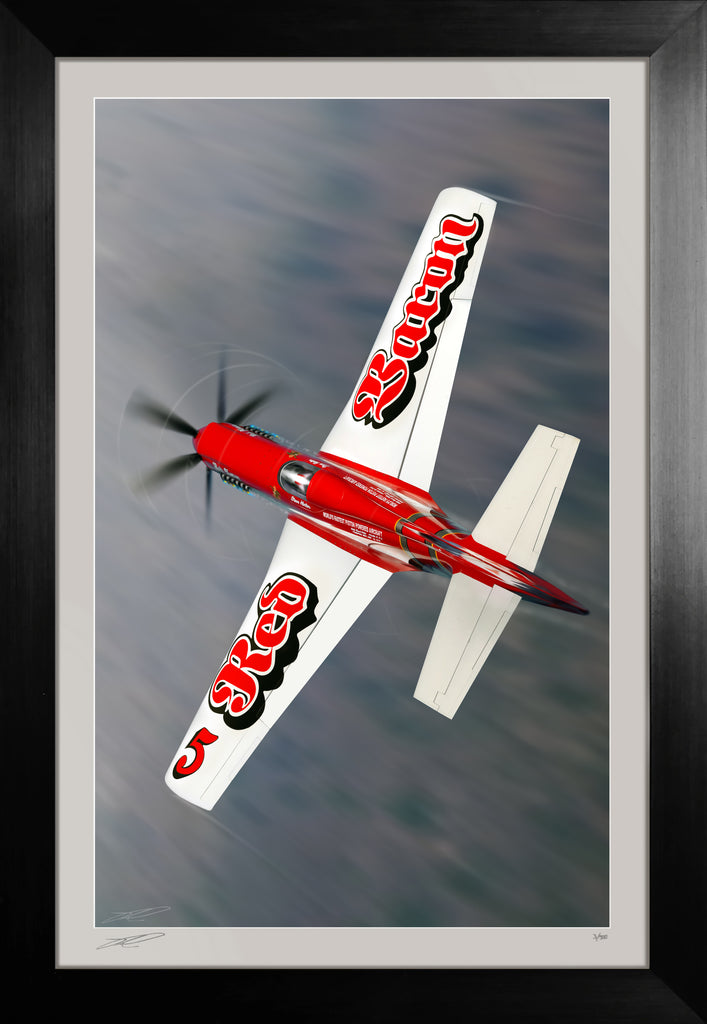 'Red Baron' RB-51 Air Racer Flown by Steve Hinton, by Ron Cole
