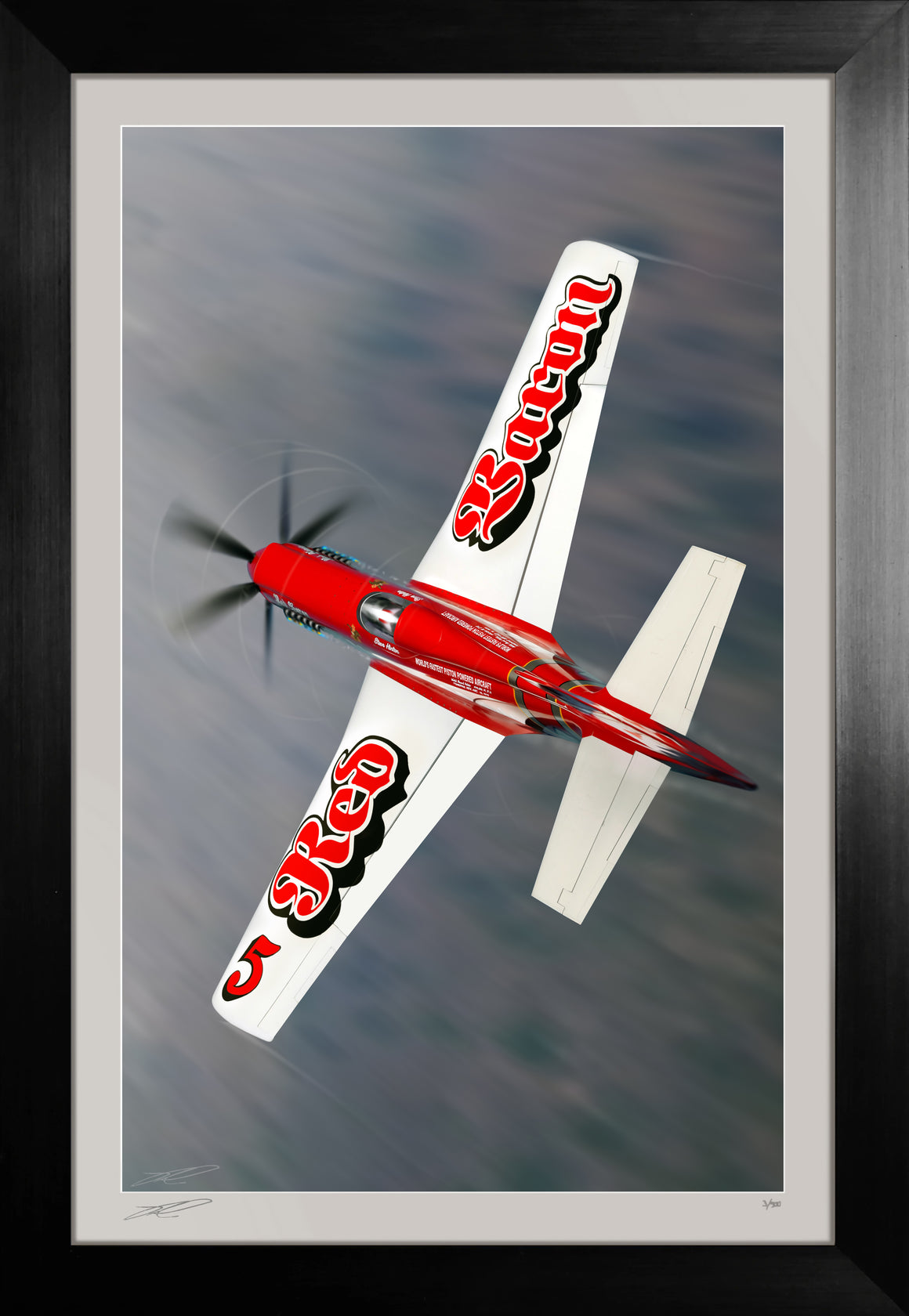 'Red Baron' RB-51 Air Racer Flown by Steve Hinton, by Ron Cole