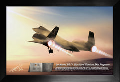 Lockheed SR-71 Blackbird 'Super Skater' Black Titanium Skin Relic Disp