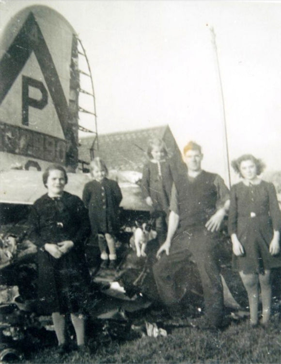 Boeing B-17G Flying Fortress 'Parker's Madhouse' Fuselage Insignia Relic Display