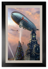 Santa's Arrival, Downtown Zanesville, Ohio, c. 1923 - by Ron Cole