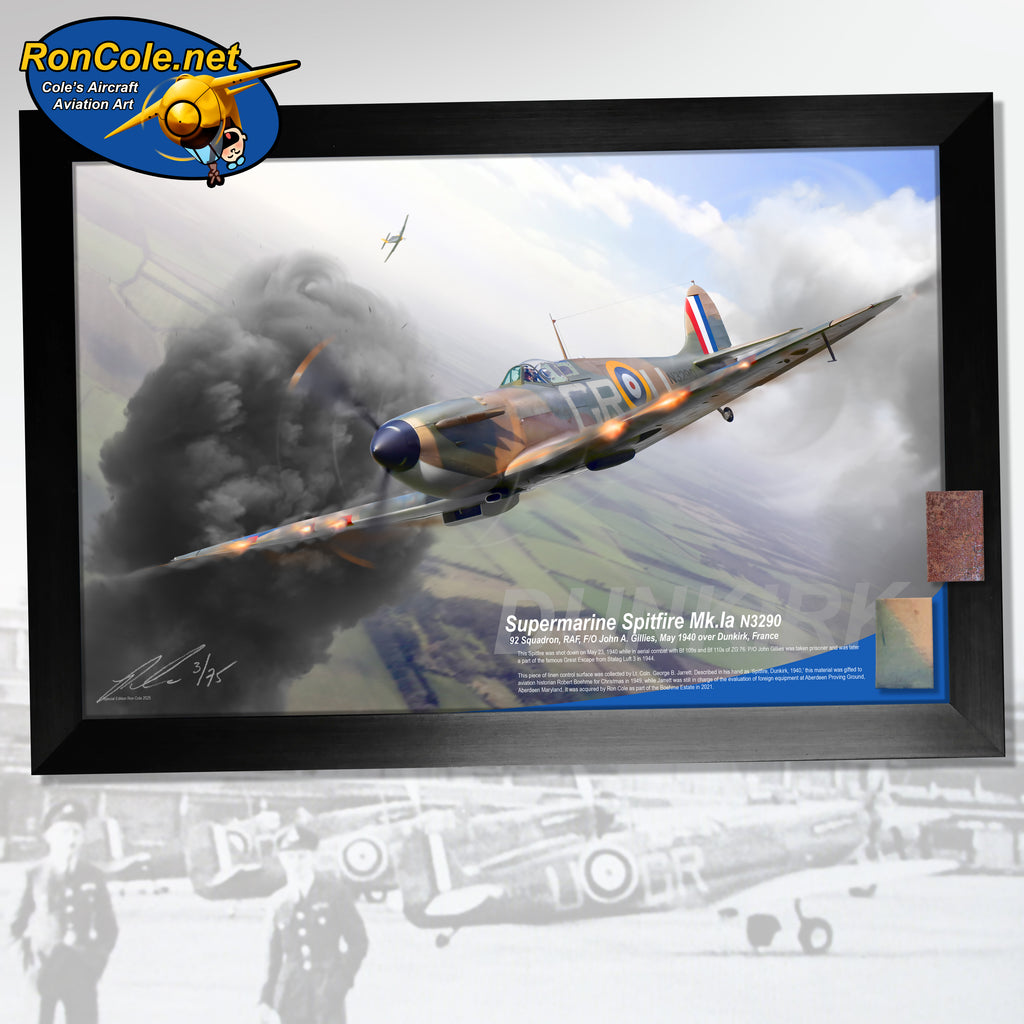 RAF Supermarine Spitfire Mk.Ia Dunkirk 1940 Combat Loss Relic Display