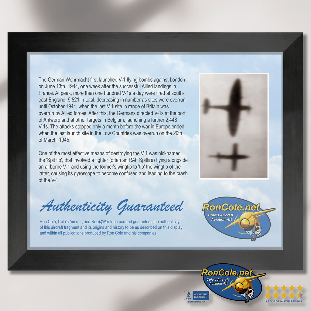 German V-1 Fi 103 Flying 'Buzz Bomb' Relic Display by Ron Cole