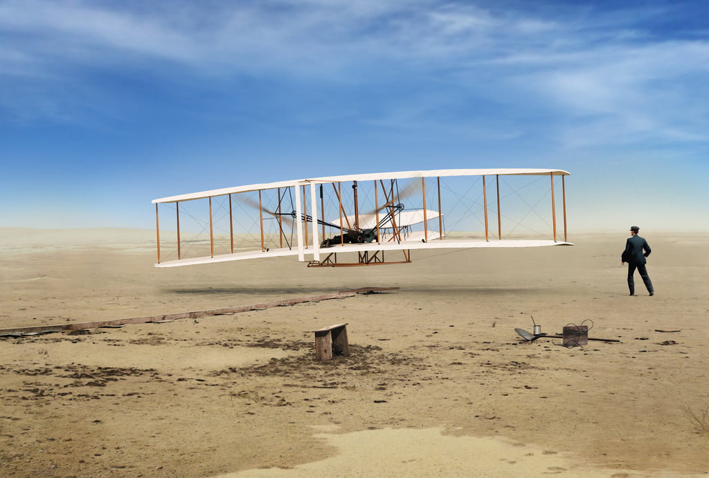 First in Flight - First Flight of the Wright Flyer, by Ron Cole - Cole's Aircraft - 1