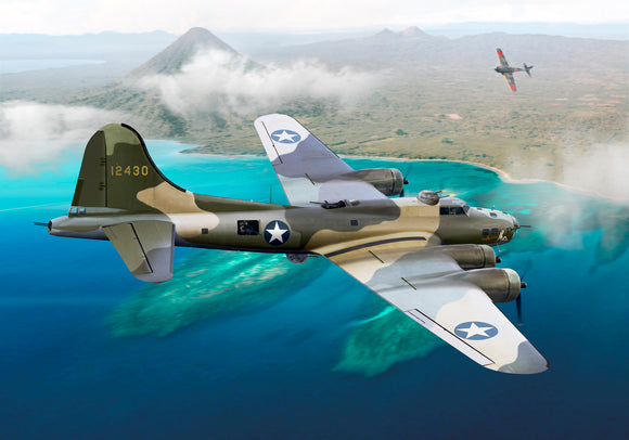 Boeing B-17E 'Naughty But Nice' Battle of the Bismarck Sea by Ron Cole