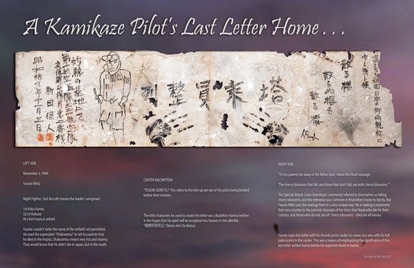 Japanese 'Kamikaze' J1N1 Gekko 'Last Letter Home' by Ron Cole
