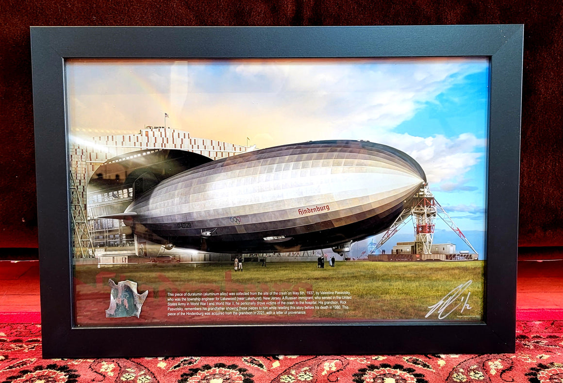 SPECIAL Airship Hindenburg LZ 129 Duralumin Girder Relic Display by Ron Cole