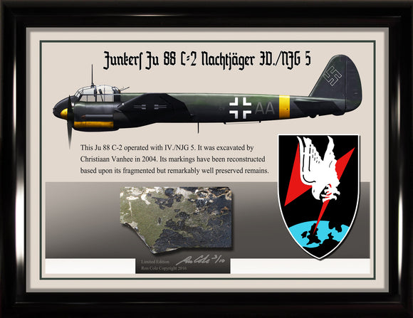 Luftwaffe Junkers Ju 88 C-2 NJG 5 Night Fighter Relic Display - Cole's Aircraft