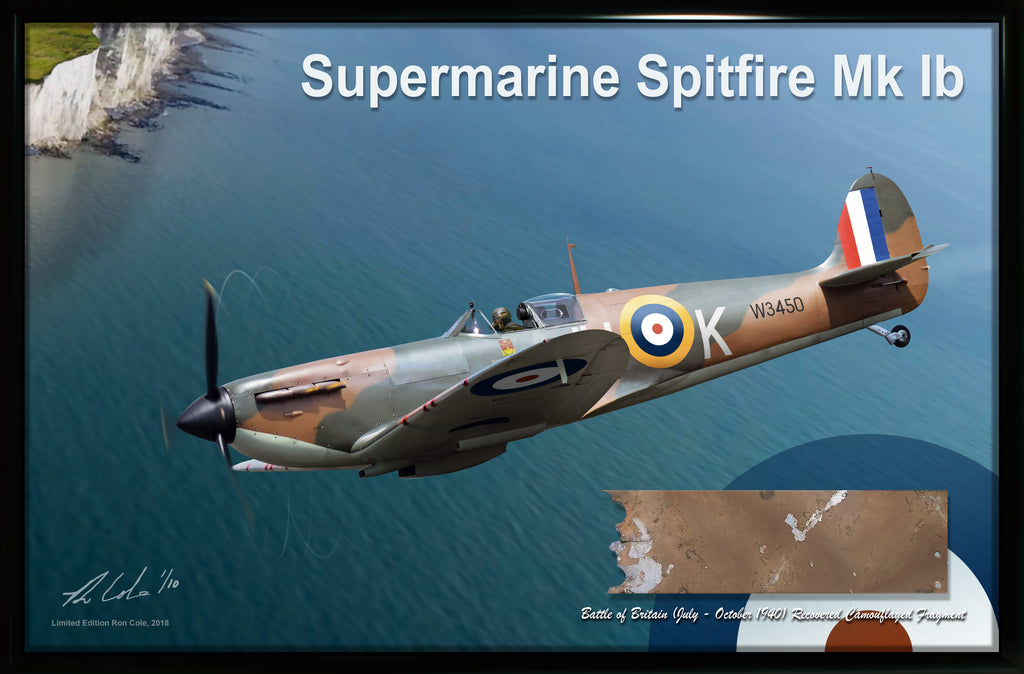 RAF Supermarine Spitfire Mk Ib Battle of Britain Camouflage Relic Display