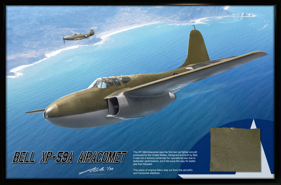 Bell XP-59A Airacomet Jet Fighter Relic Display