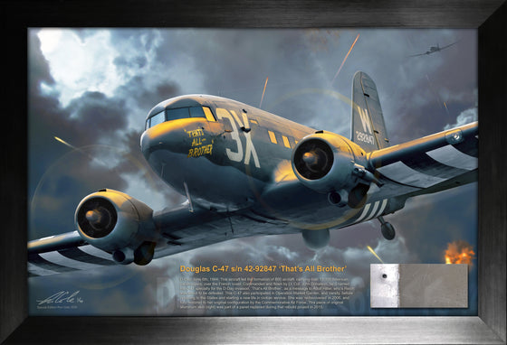 D-Day Invasion Lead Aircraft: Douglas C-47 'That's All Brother' Relic Display