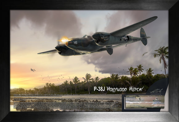 Lockheed P-38 Lightning 'Hollywood Hepcat' Relic Display by Ron Cole