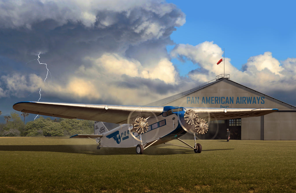 Pan Am Airlines Ford Trimotor in Miami - Cole's Aircraft - 1