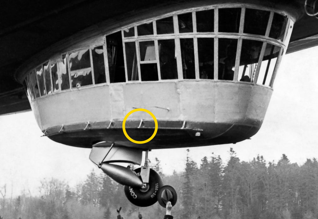 SPECIAL LZ 129 Hindenburg Lakehurst Crash Relic - Gondola Handrail Brace Display 20x16